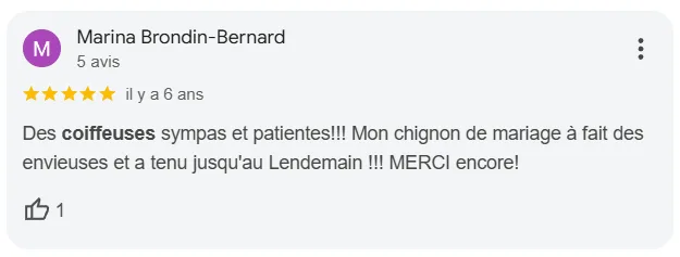 Avis Google Relief Coiffure Mignaloux-Beauvoir